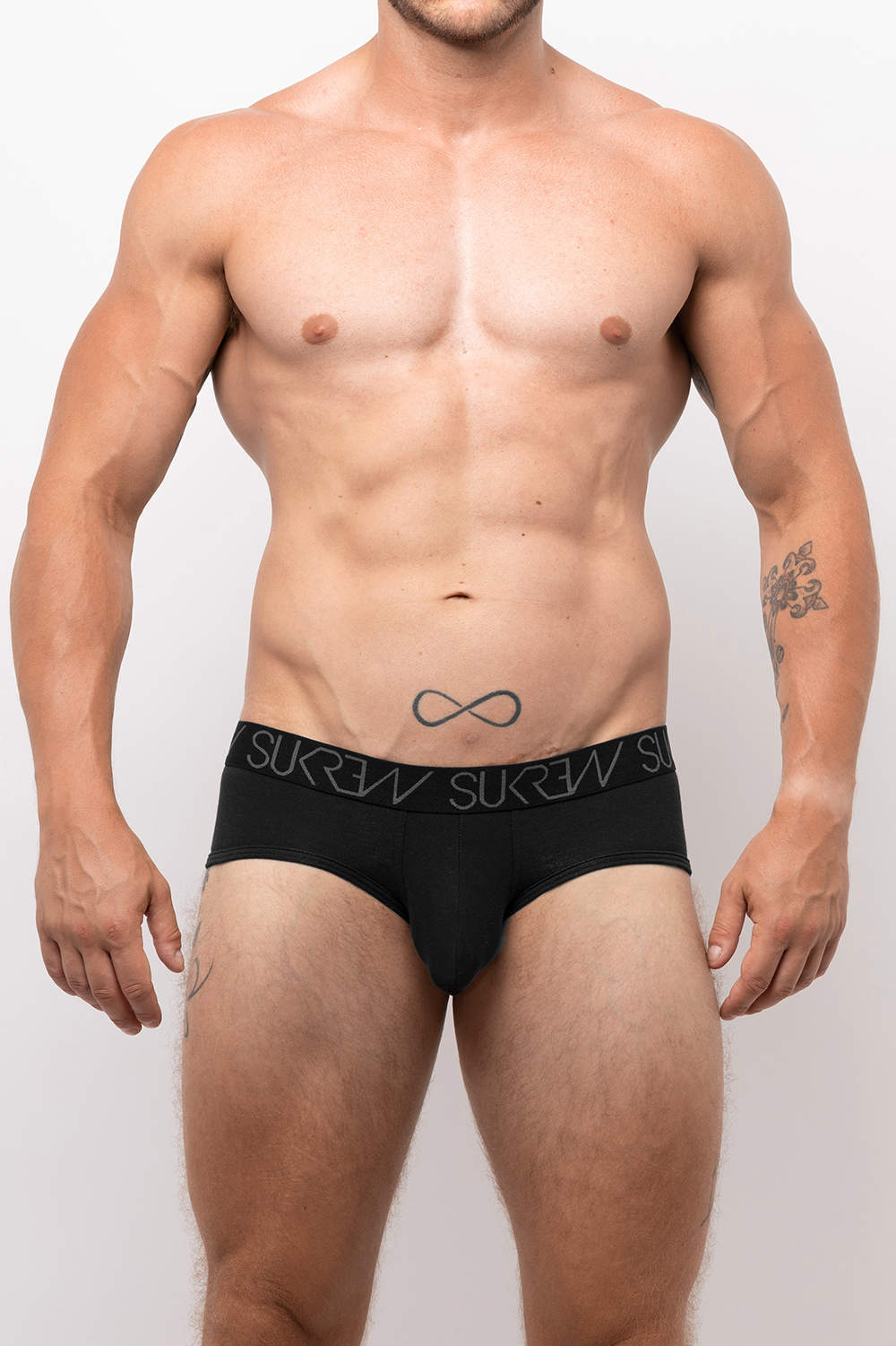 New Sukrew Essential Cotton Apex Brief men’s underwear – low rise anatomical male bikini slips. Shop breathable rounded pouch underpants. Buy online
