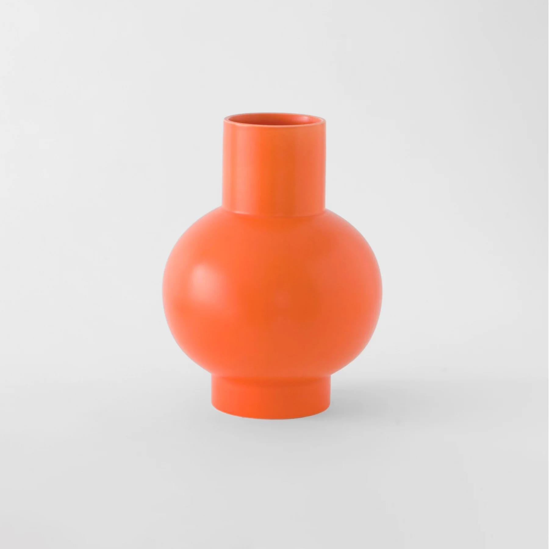 Strom Vase Vibrant Orange Large Earthenware Orange