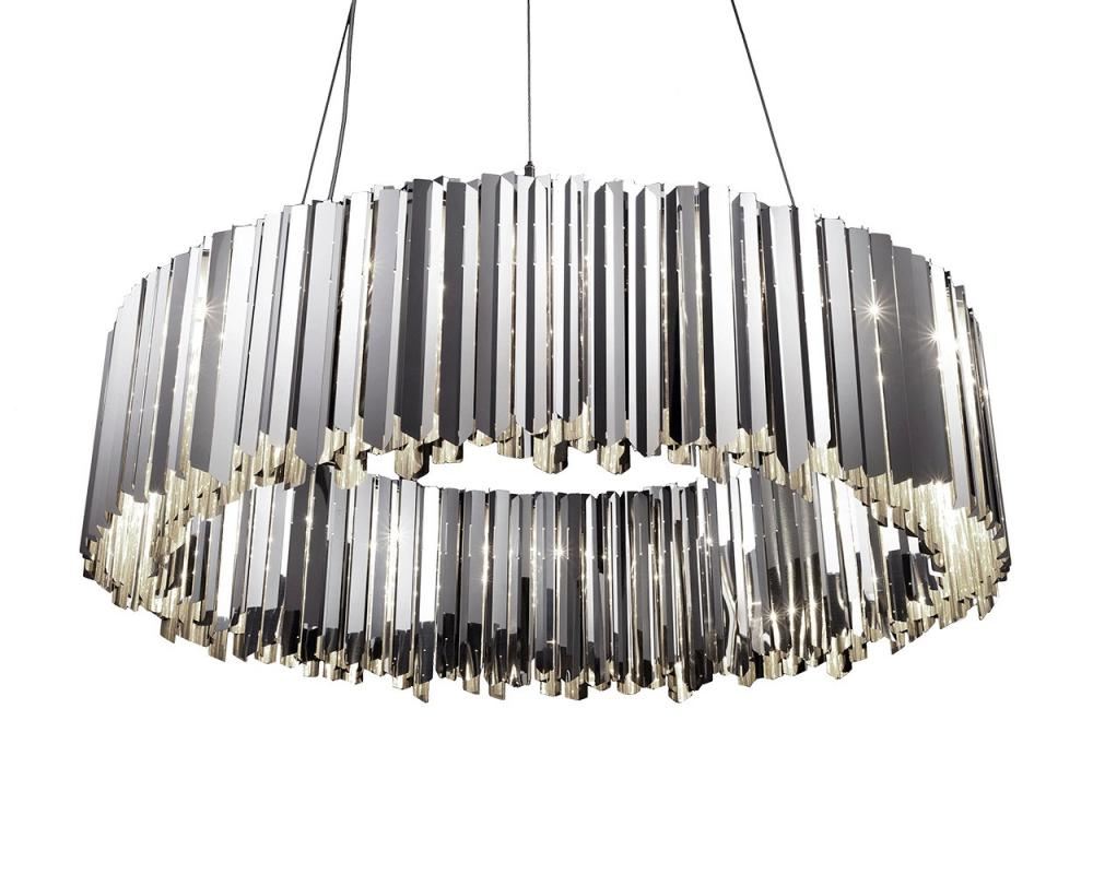 Facet Chandelier 100 Polished Stainless Steel