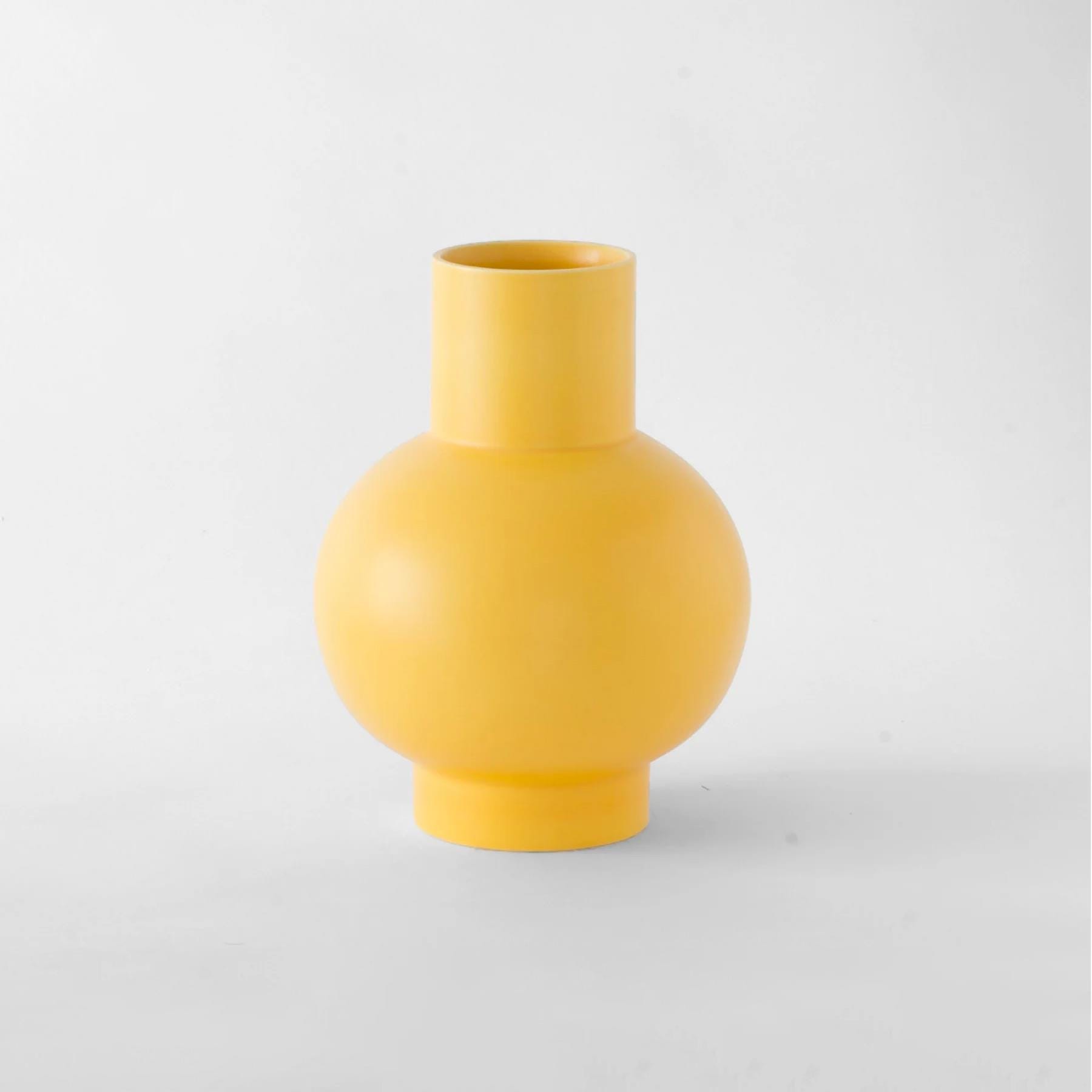 Strom Vase Fresia Yellow Large Earthenware Yellow