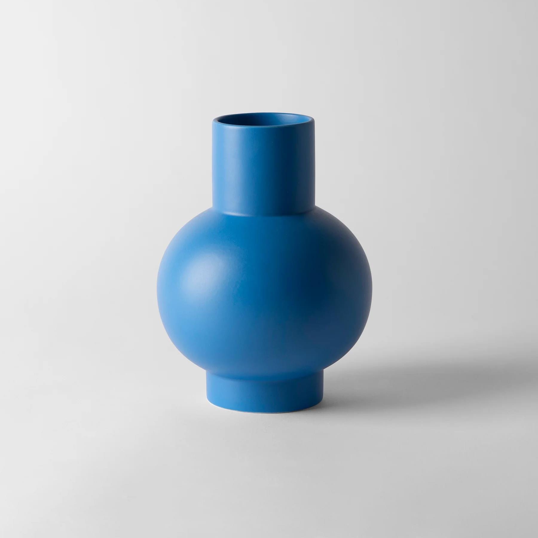 Strom Vase Electric Blue Large Earthenware Blue