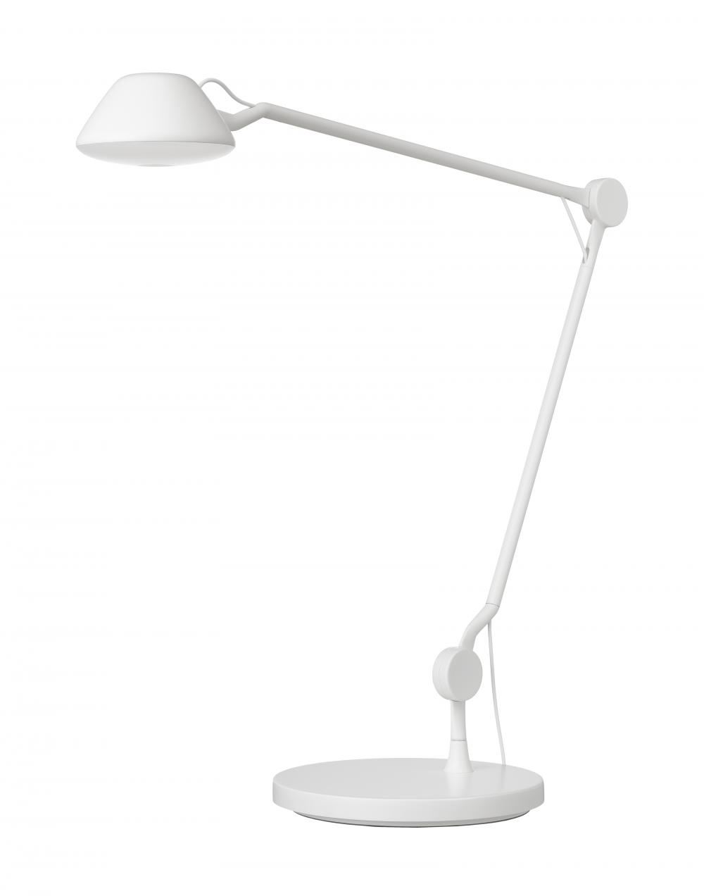 Aq01 Table Light White Matt Lacquer