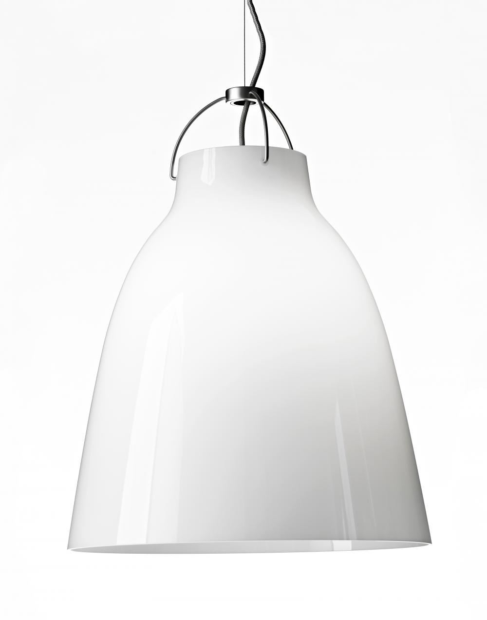 Fritz Hansen Caravaggio Opal Glass Pendant P3 White Designer Pendant Lighting