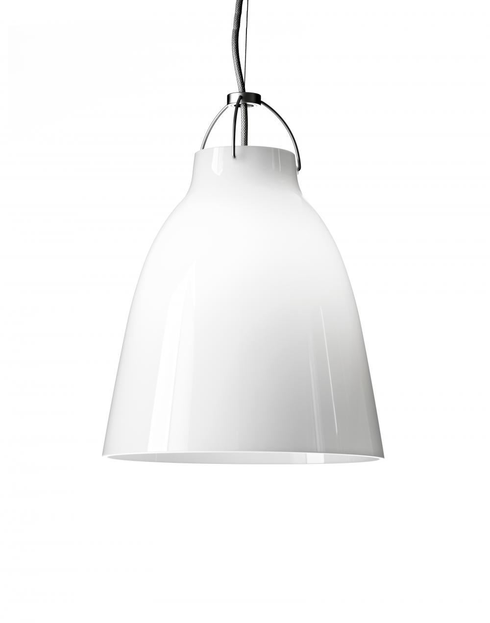 Fritz Hansen Caravaggio Opal Glass Pendant P2 White Designer Pendant Lighting