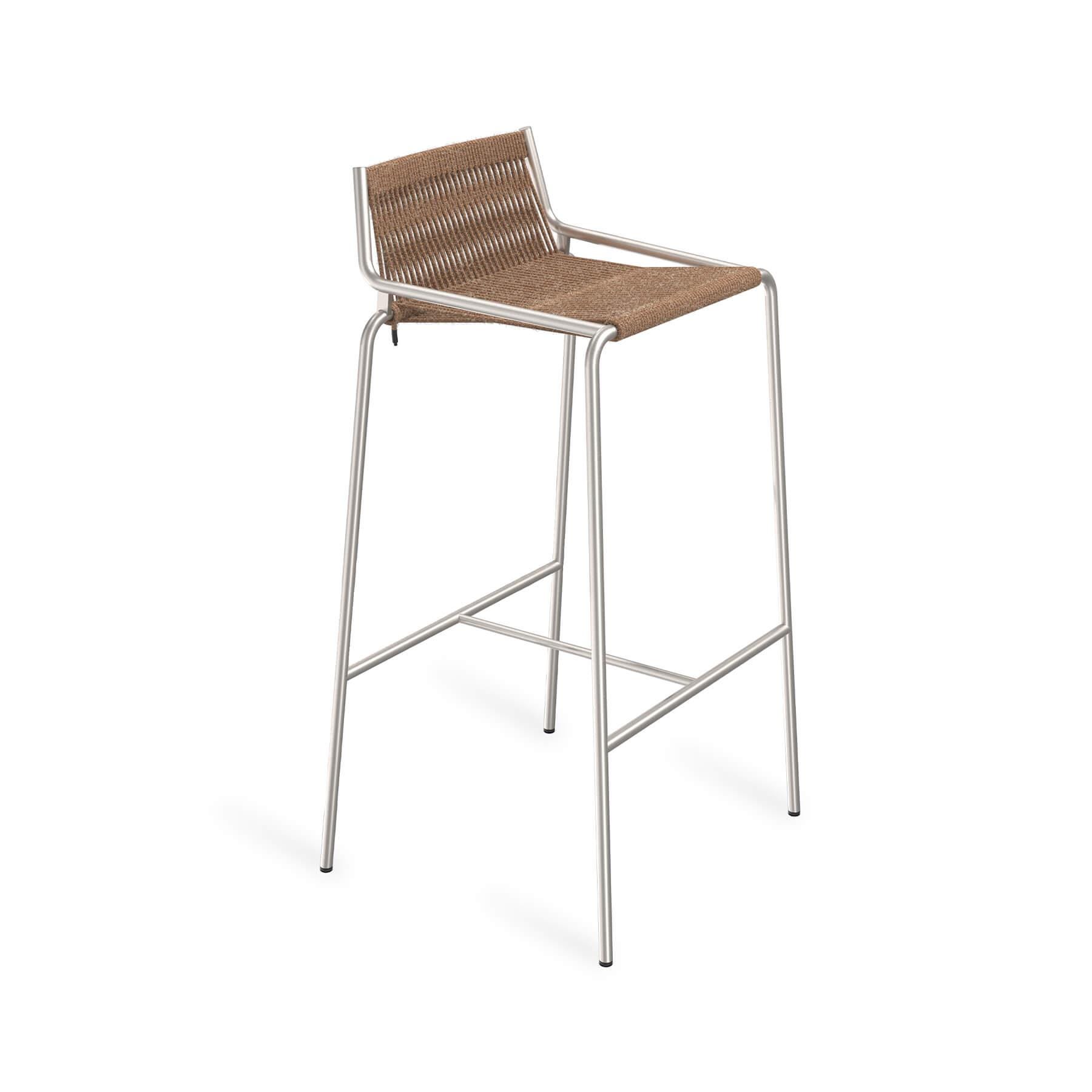 Thorup Copenhagen Noel Stool High Bar Stool Brown Wool Steel Legs Designer Furniture From Holloways Of Ludlow