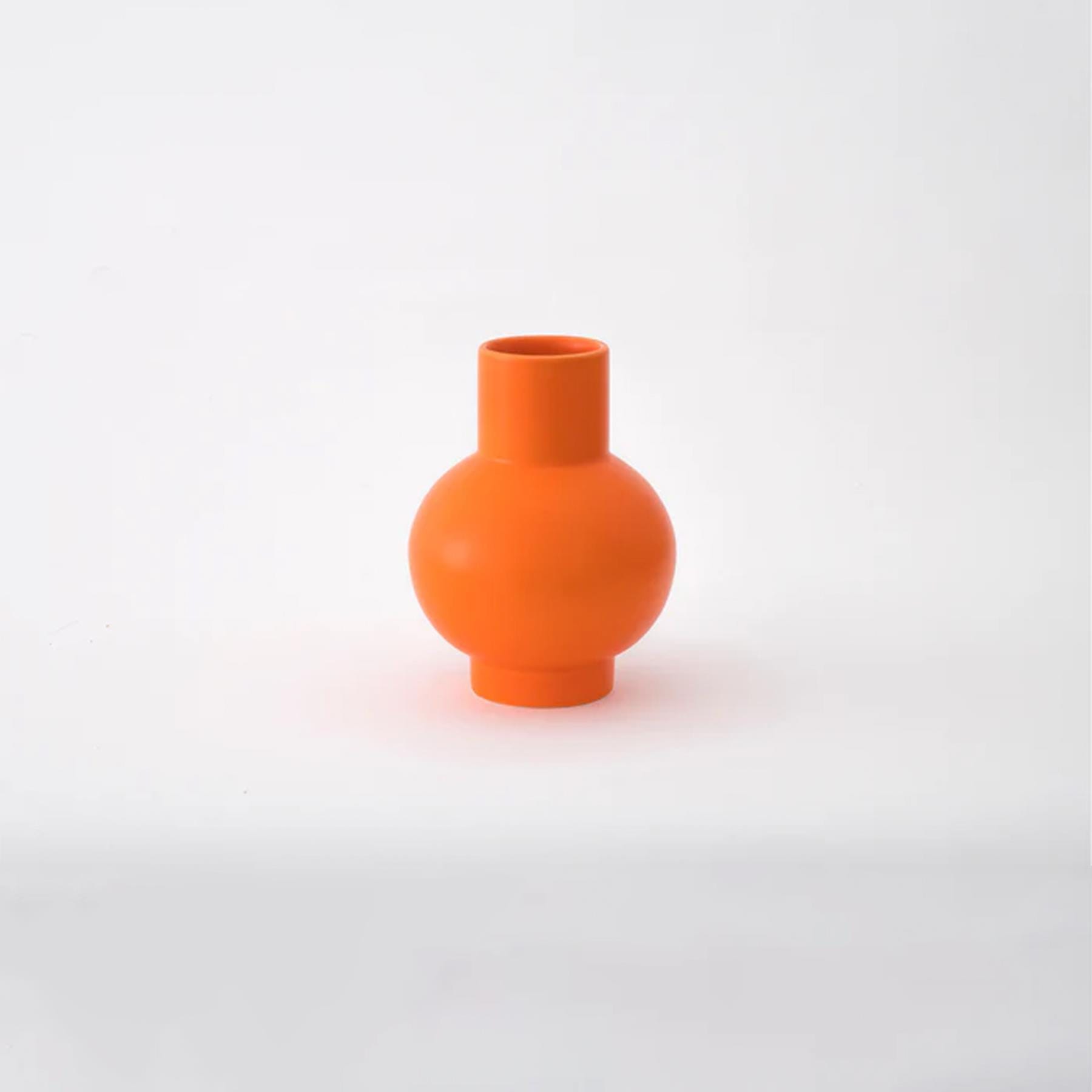Strom Vase Vibrant Orange Small Earthenware Orange
