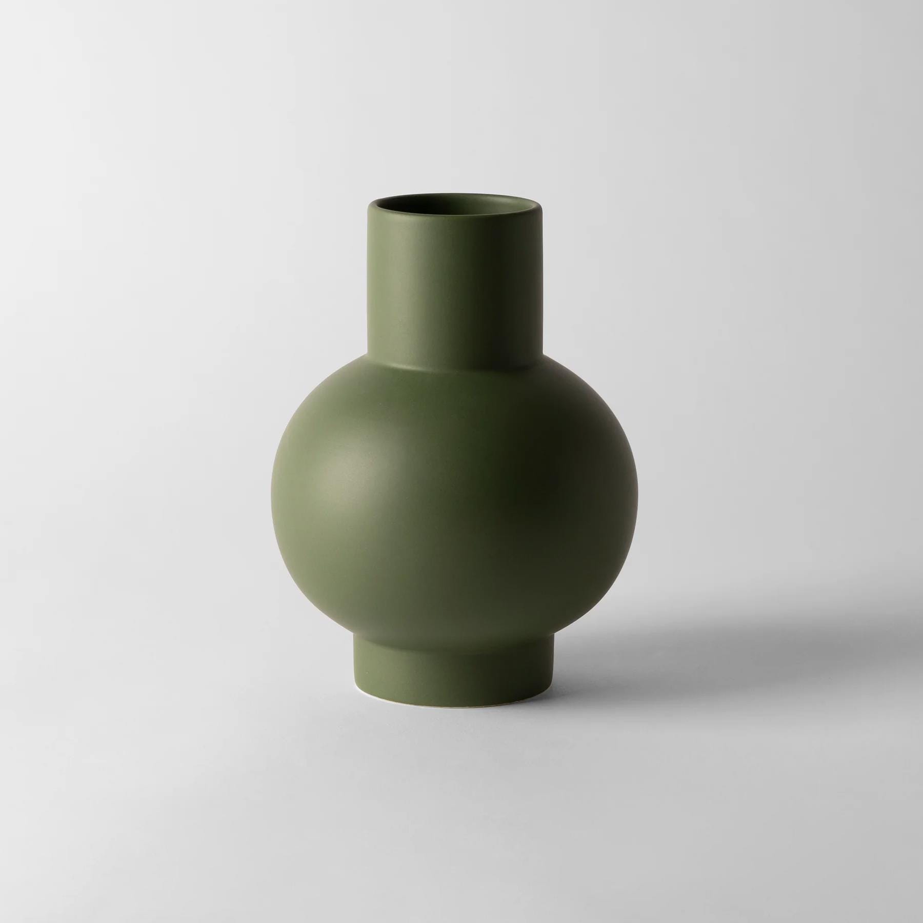 Strom Vase Deep Green Large Earthenware Green