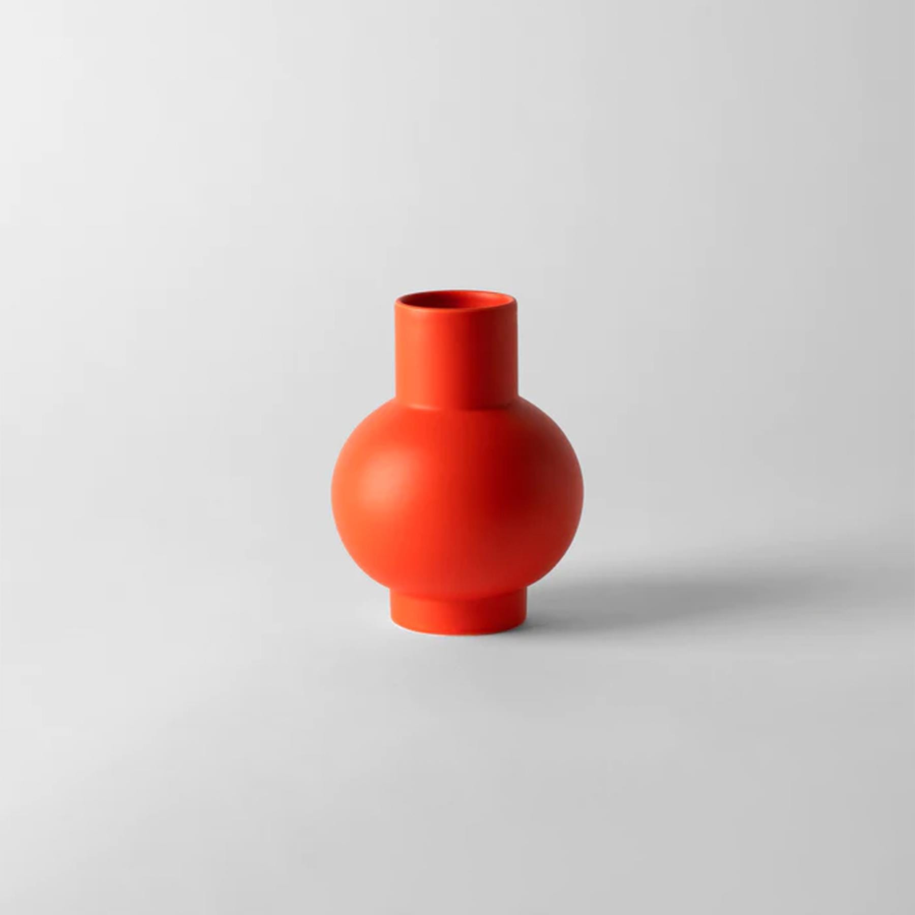 Strom Vase Strong Coral Small Earthenware Orange