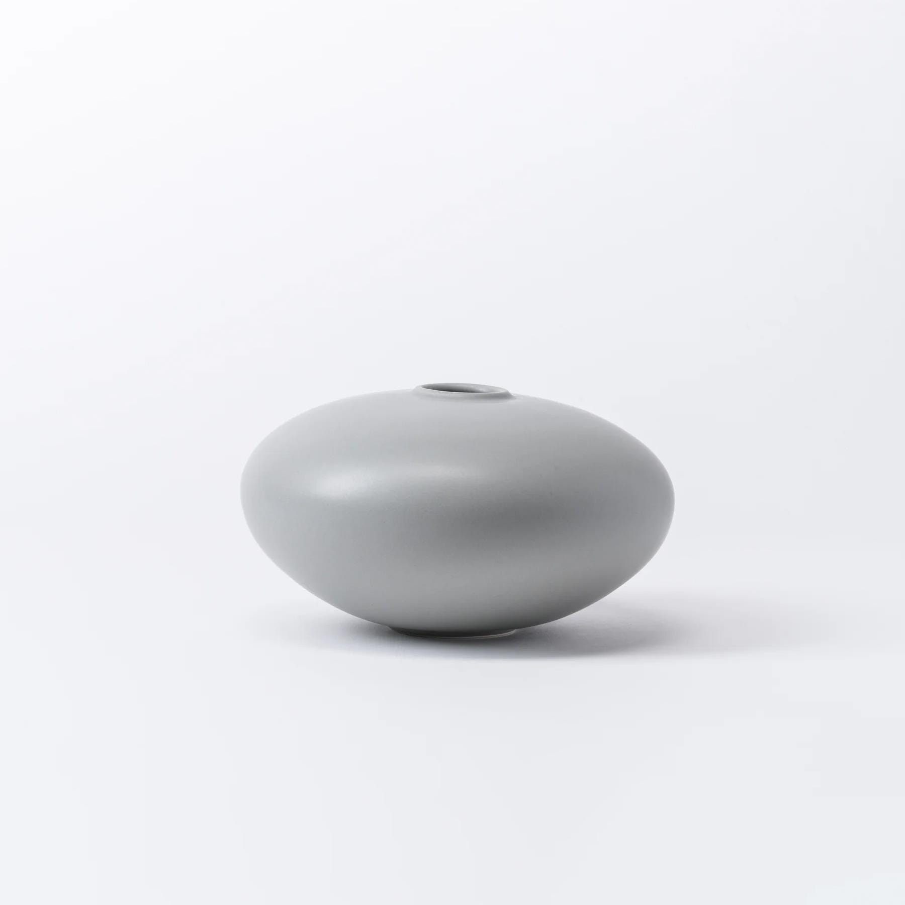 Alev Vase 02 Misty Grey Small Earthenware Grey