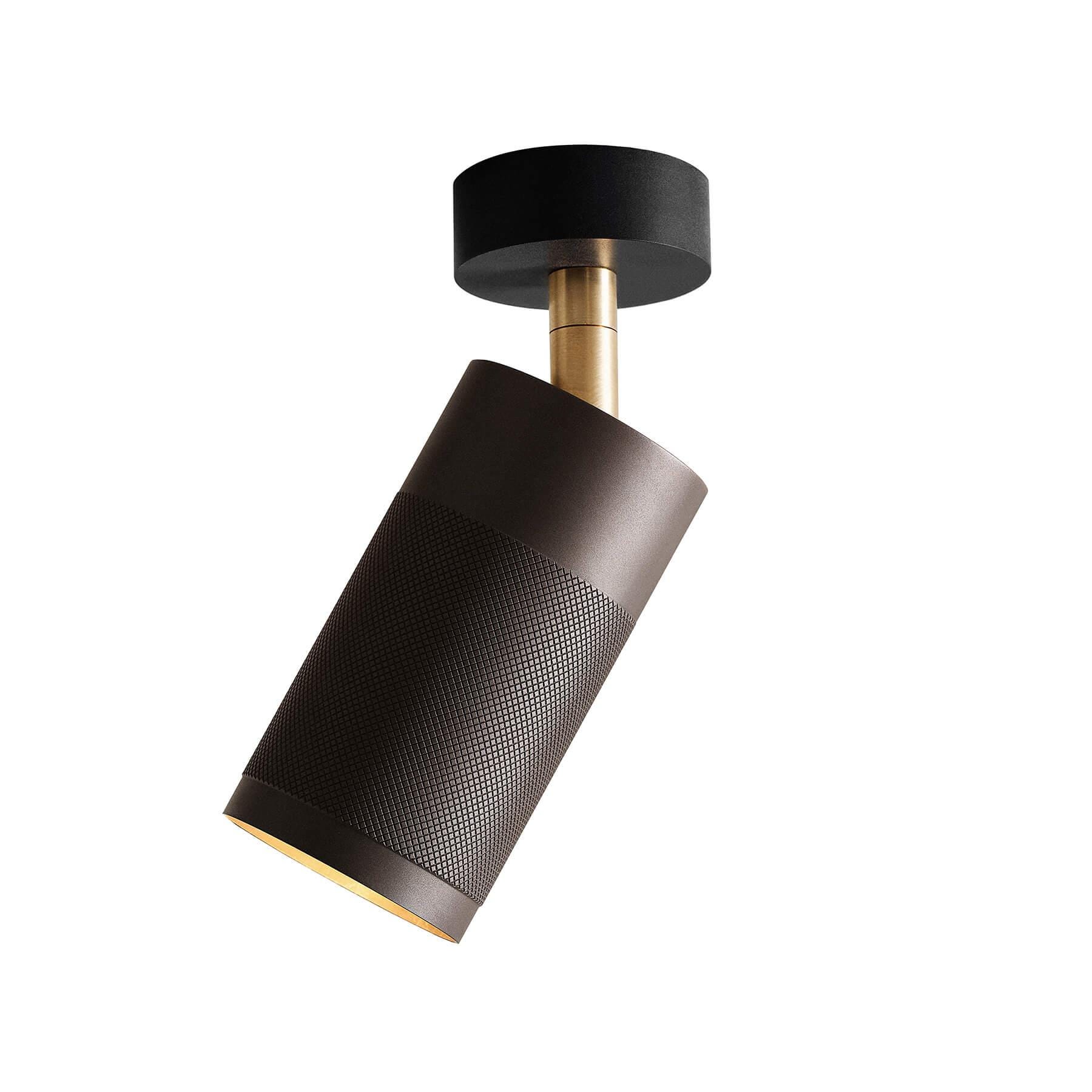 Thorup Copenhagen Thorup Patrone Canopy Ceiling Light Brown And Brass