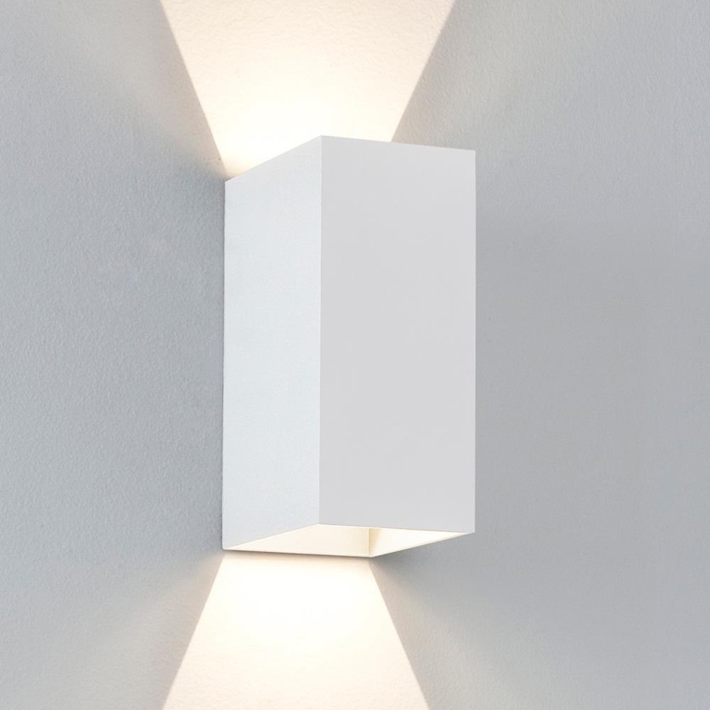 Oslo Led Wall Light Oslo 160 Up And Down Light Textured White Outdoor Lighting Outdoor Lighting