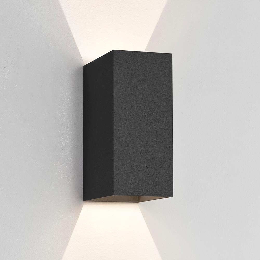 Oslo Led Wall Light Oslo 160 Up And Down Light Textured Black