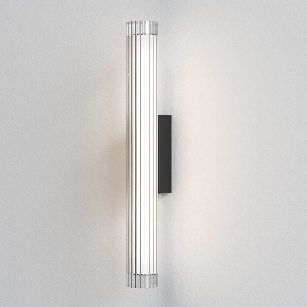 Io Bathroom Wall Light Large Matt Black