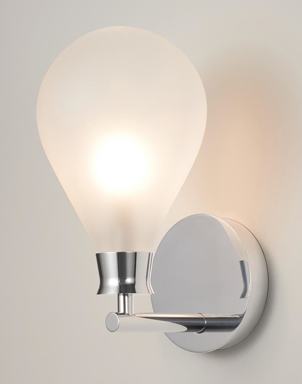 Cintola Wall Light Polished Aluminium Frosted