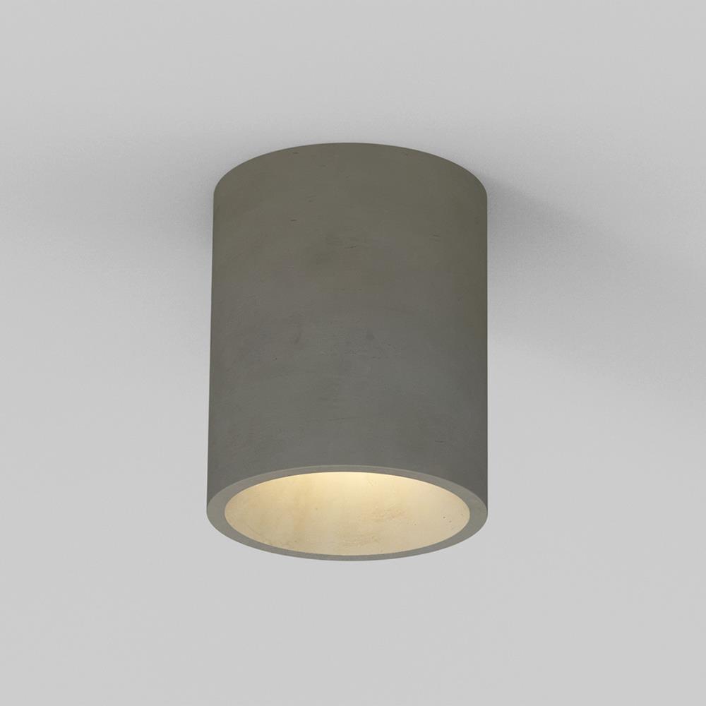 Kos Round Ceiling Light Large Concrete