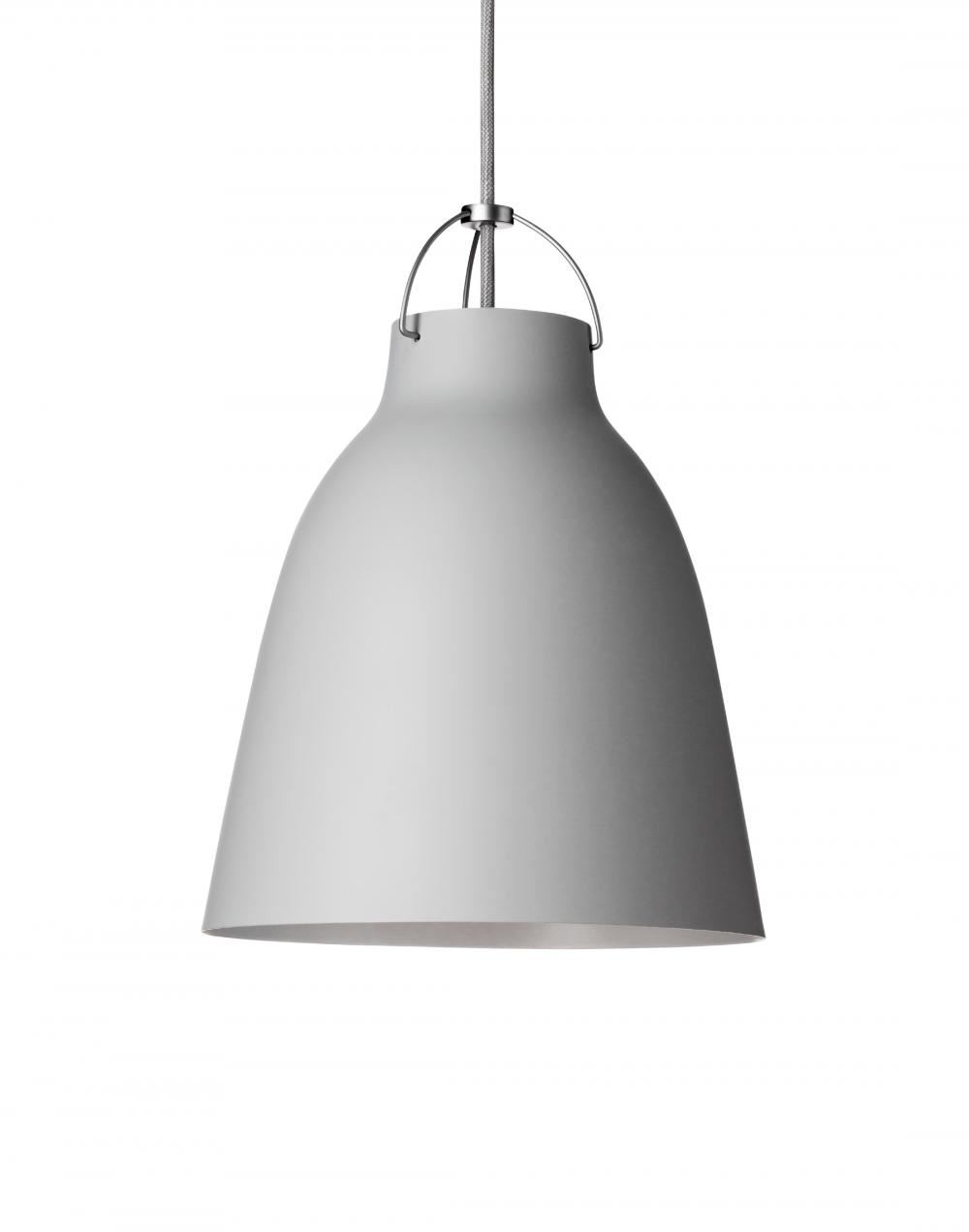 Caravaggio Matt Metal Pendant P2 Light Grey 25