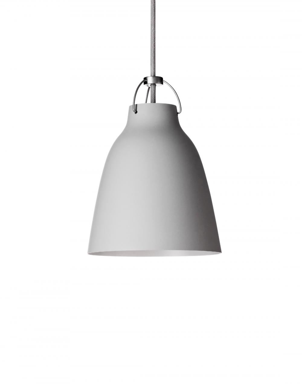 Caravaggio Matt Metal Pendant P1 Light Grey 25