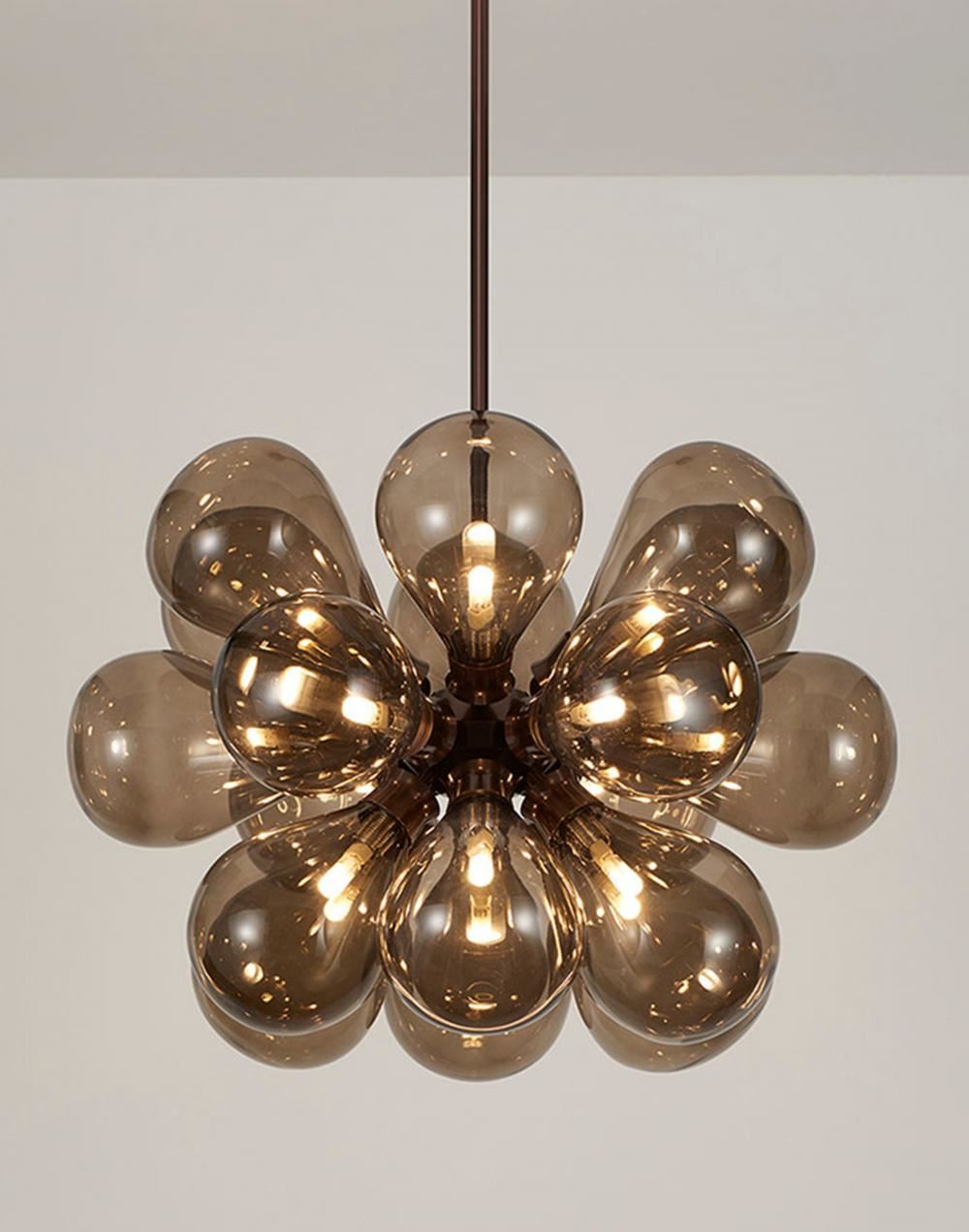 Tom Kirk Lighting Cintola Maxi Pendant Satin Bronze Bronze Designer Pendant Lighting