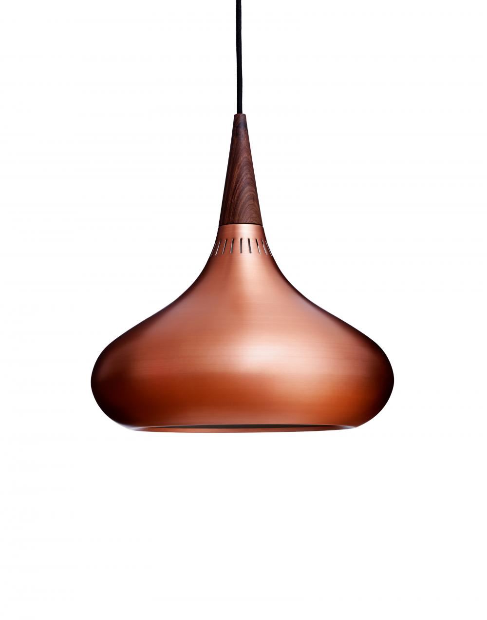 Fritz Hansen Orient Pendant P2 Copper Rosewood Designer Pendant Lighting