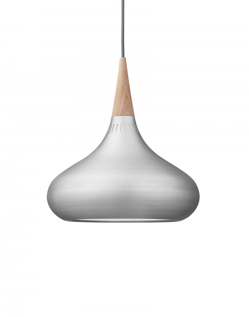 Fritz Hansen Orient Pendant P2 Aluminium Oak Silver Designer Pendant Lighting