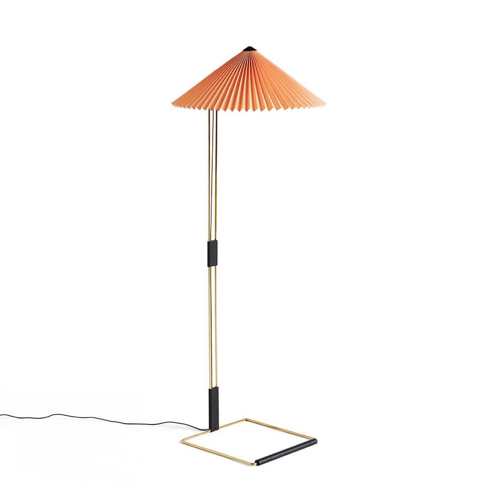 Hay Matin Floor Light Peach Shade Floor Lighting Orange Designer Floor Lamp