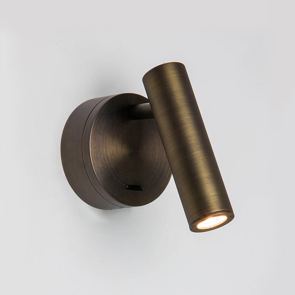 Enna Round Spotlight Surface Bronze