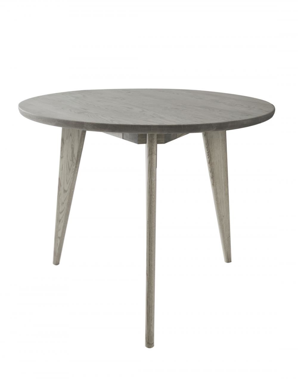 Viken Round Dining Table 95cm Round Wild Oak White Oiled