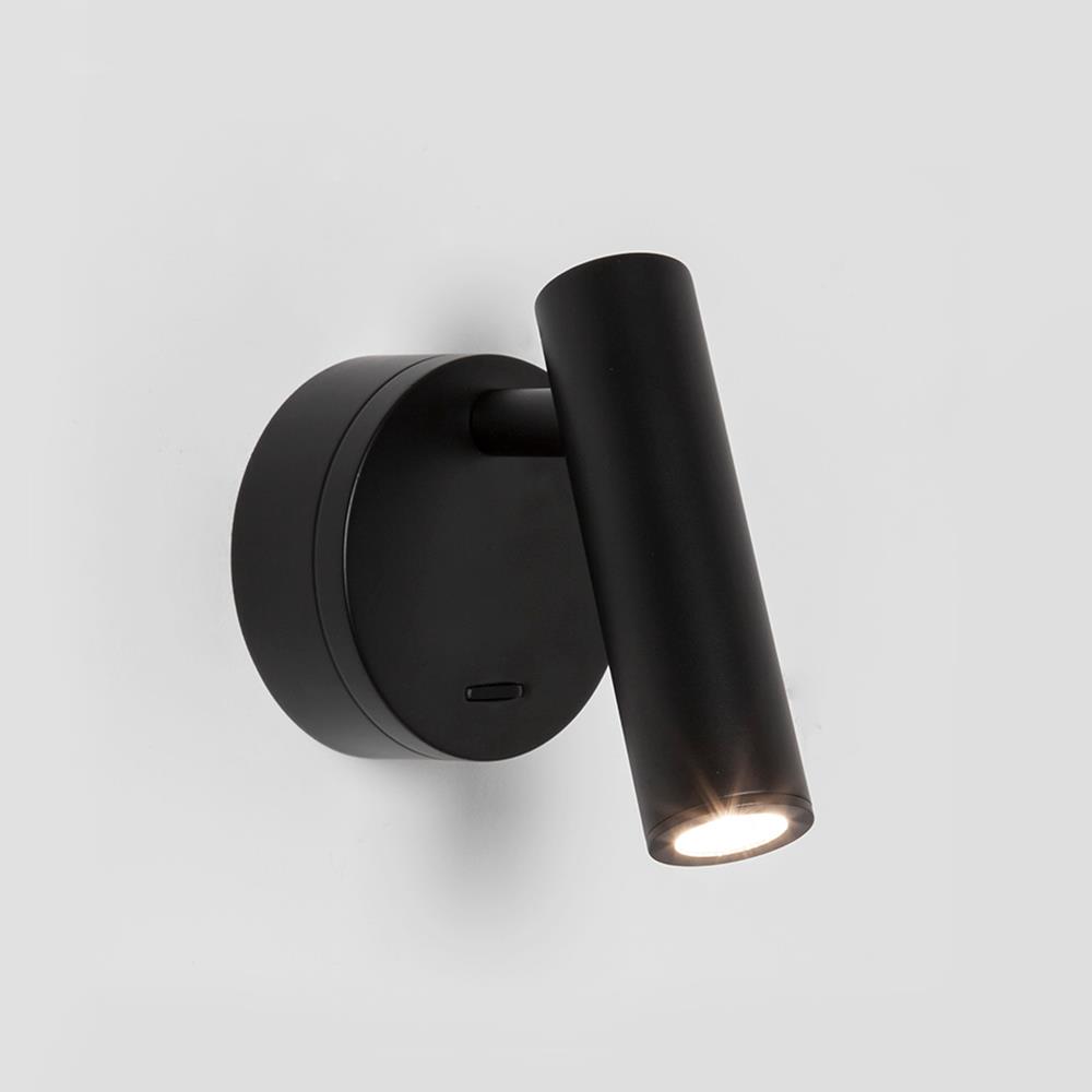 Enna Round Spotlight Surface Matt Black