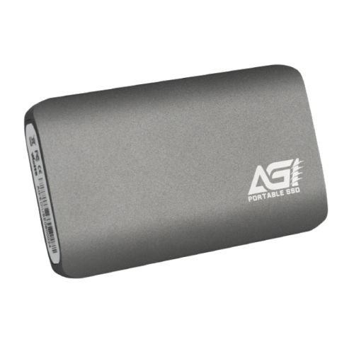Agi Ed138 2Tb M.2 Sata External Ssd Usb 3.2 Gen2 Type-C Aluminium Usb-C To Usb-A Cable Included
