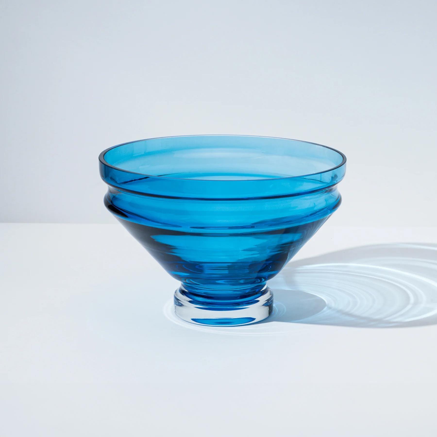 Raawii Rel166 Bowl Aquamarine Blue Large Glass Blue