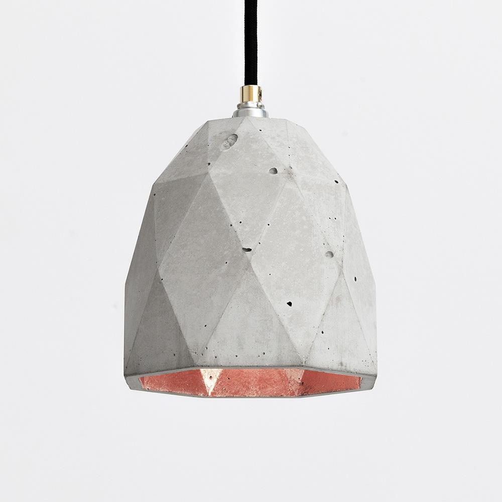 Concrete Dome Pendant Light Concrete Copper