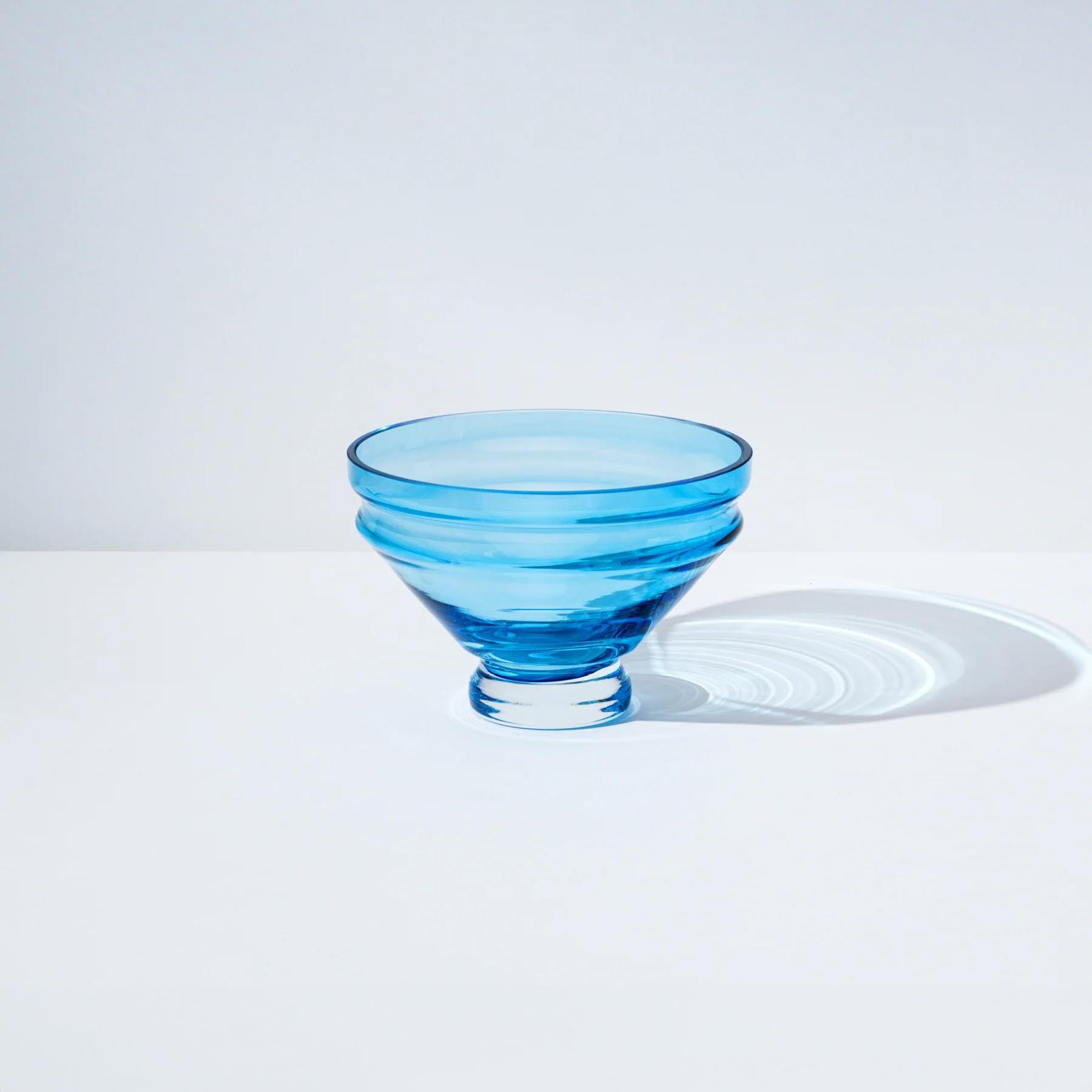Raawii Rel166 Bowl Aquamarine Blue Small Glass Blue