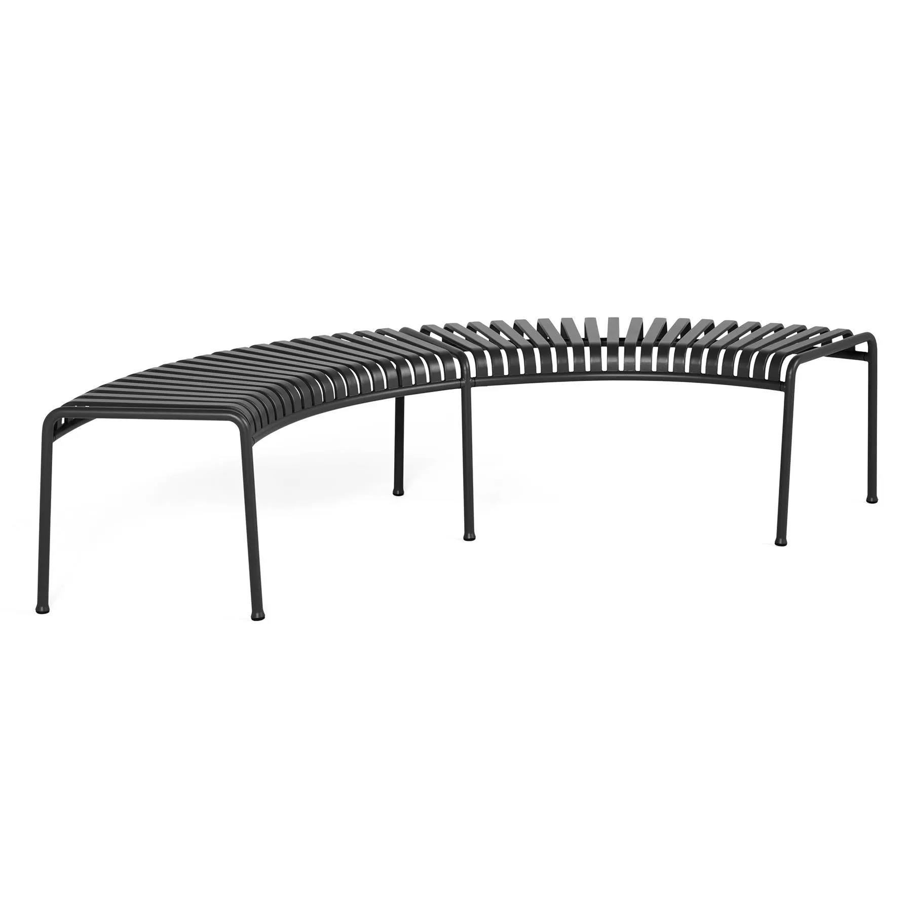 Hay Palissade Garden Furniture Park Bench Anthracite Black Designer Furniture From Holloways Of Ludlow