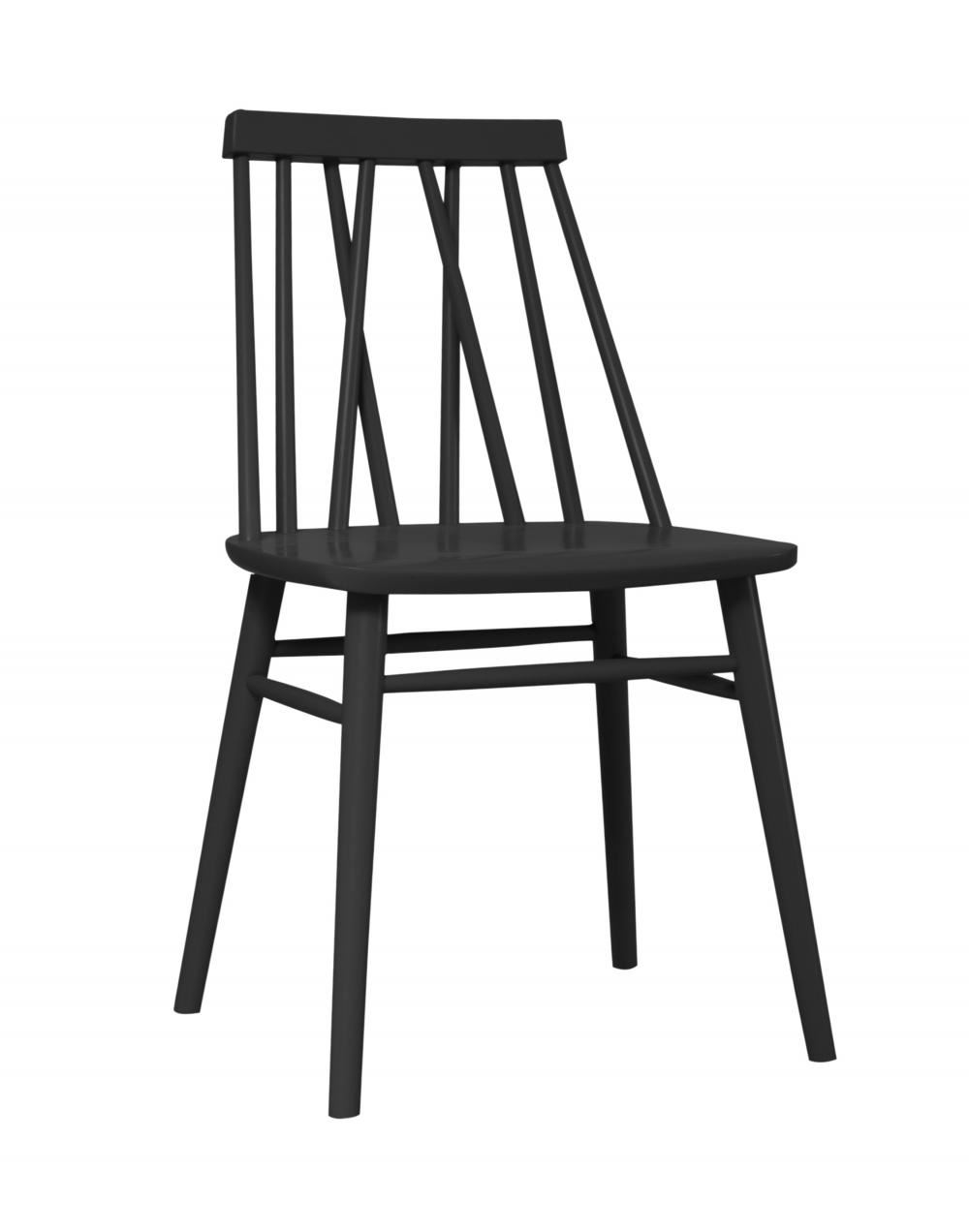 Non Dining Chair Beech Painted Black None