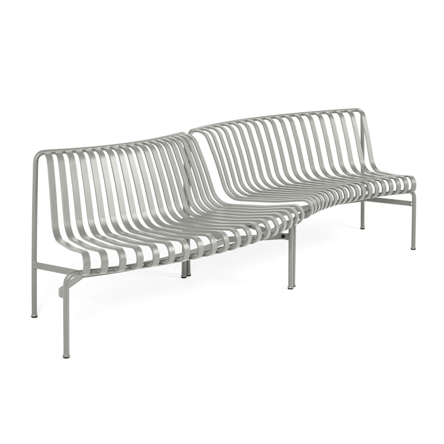 Hay Palissade Garden Furniture Park Dining Bench In Out Sky Grey Designer Furniture From Holloways Of Ludlow