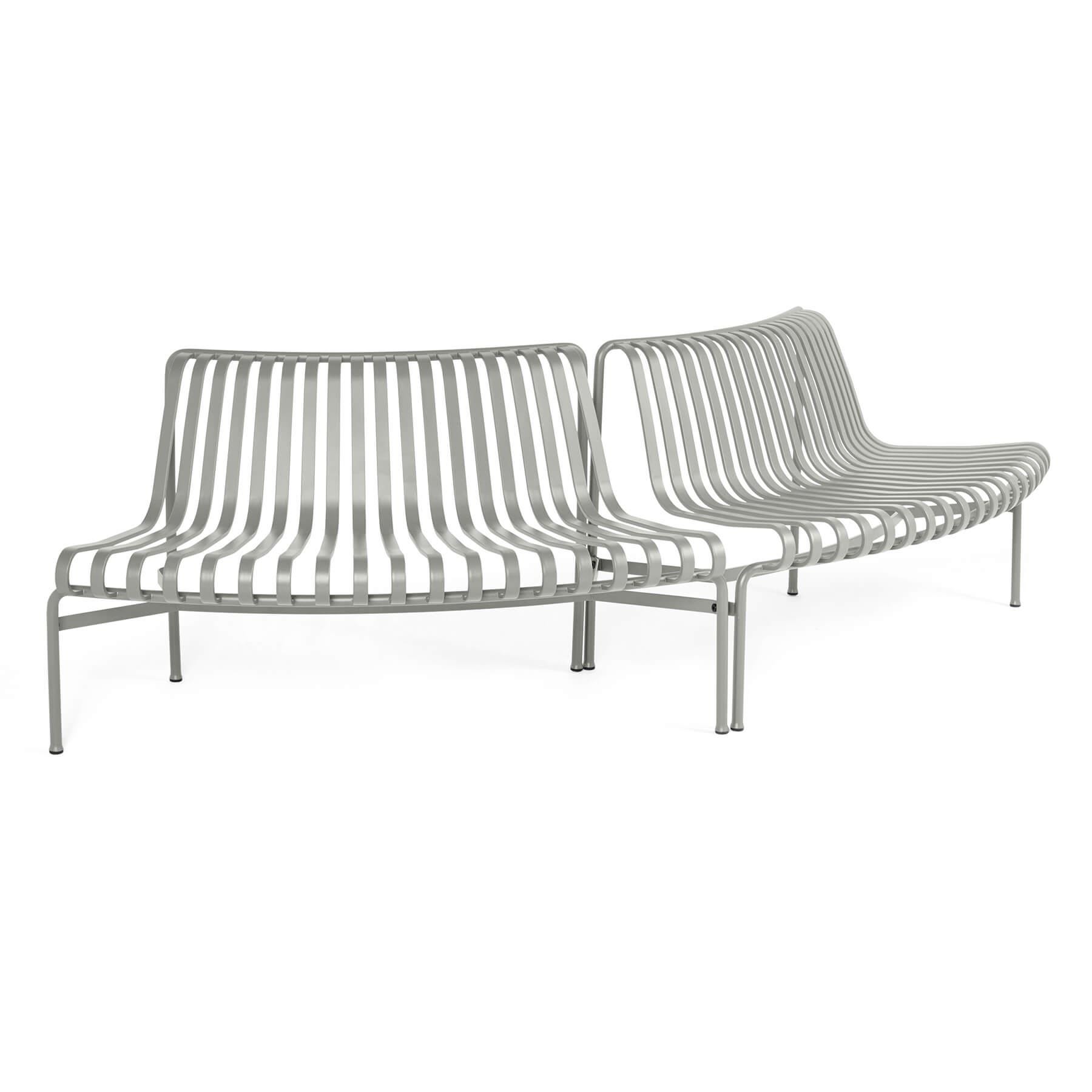 Hay Palissade Garden Furniture Park Dining Bench Out Out Sky Grey Designer Furniture From Holloways Of Ludlow