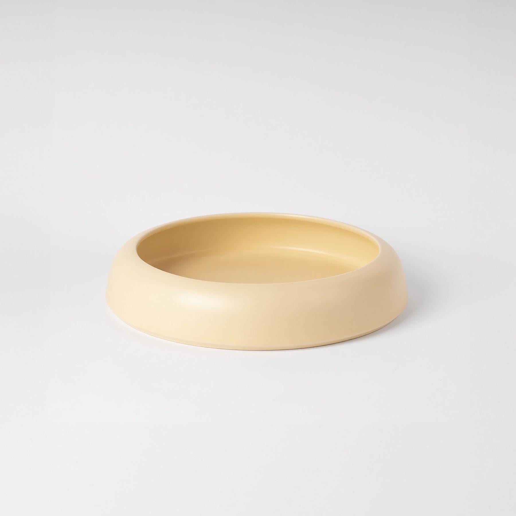 Raawii Omar Bowl 02 Pale Yellow Earthenware Cream