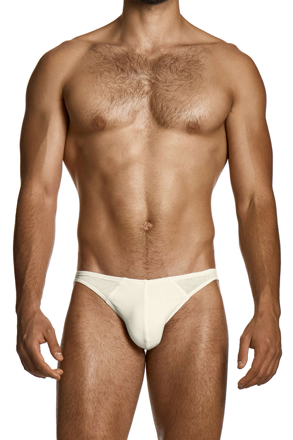 Hypoallergenic Modus Vivendi Linen Low Cut Brief men’s underwear micro slip – lined pouch and lower fit. Shop cool male bikinis online. Ship worldwide