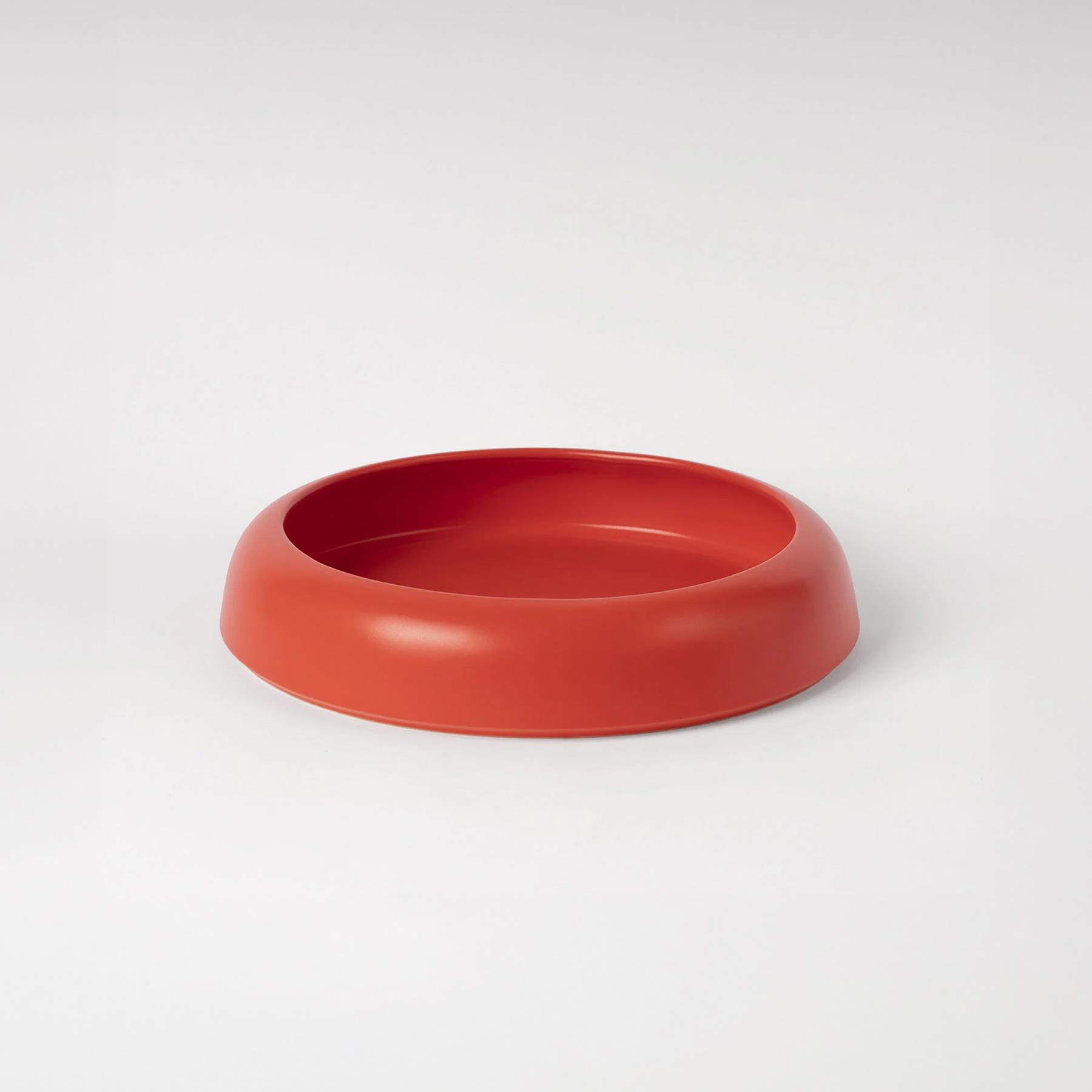 Raawii Omar Bowl 02 Strong Coral Earthenware Red