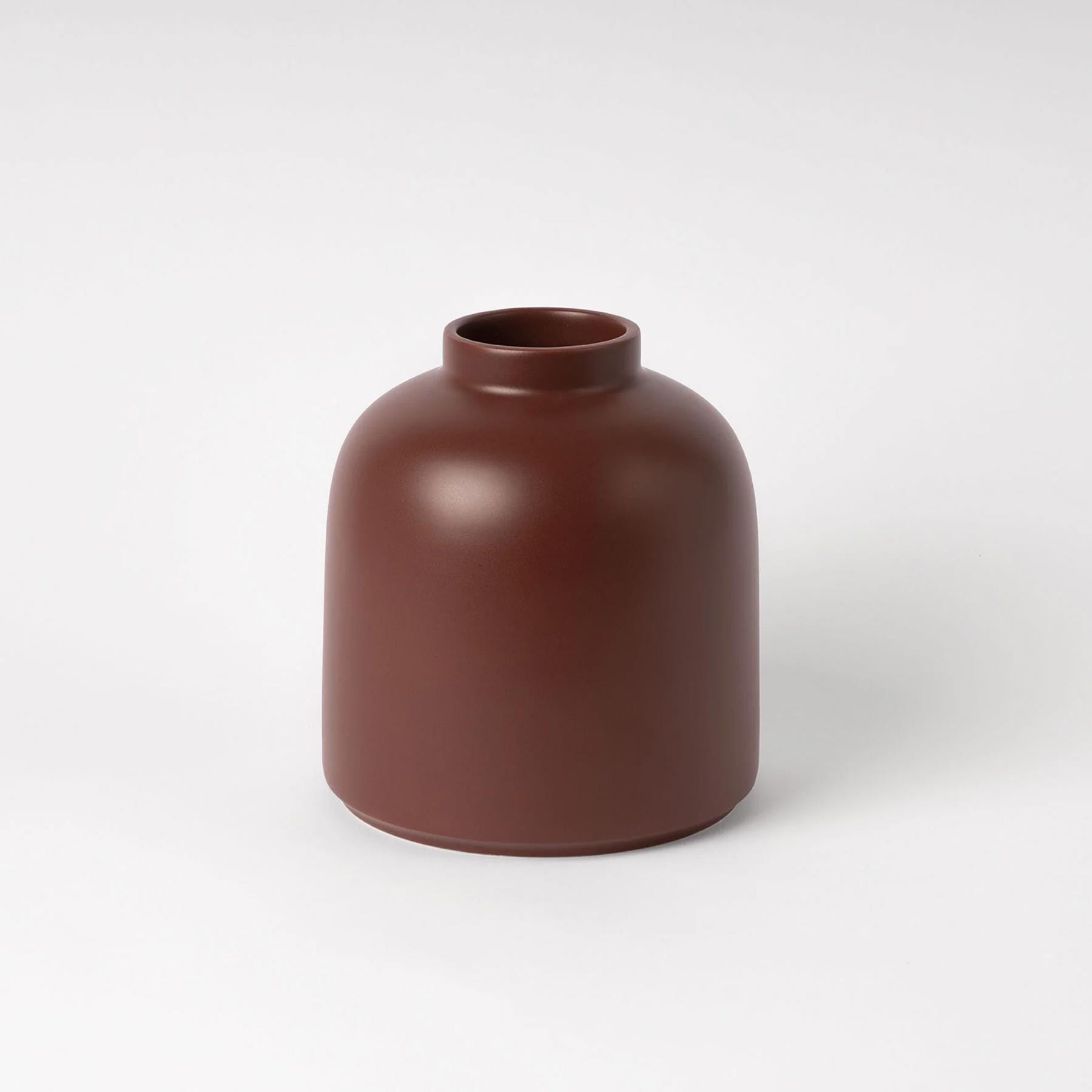 Raawii Omar Vase Tawny Earthenware Brown