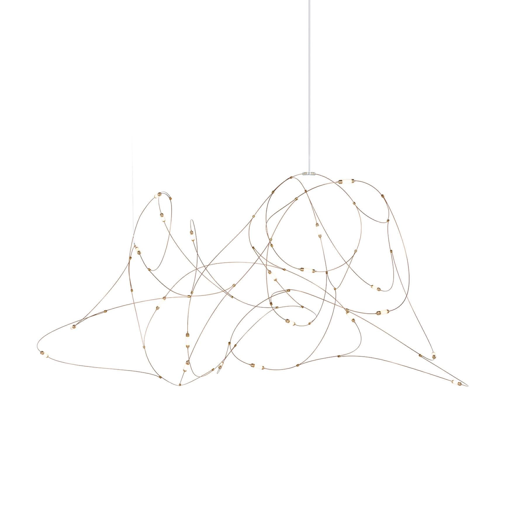 Moooi Flock Of Light Pendant Light Medium Brassgold Designer Pendant Lighting