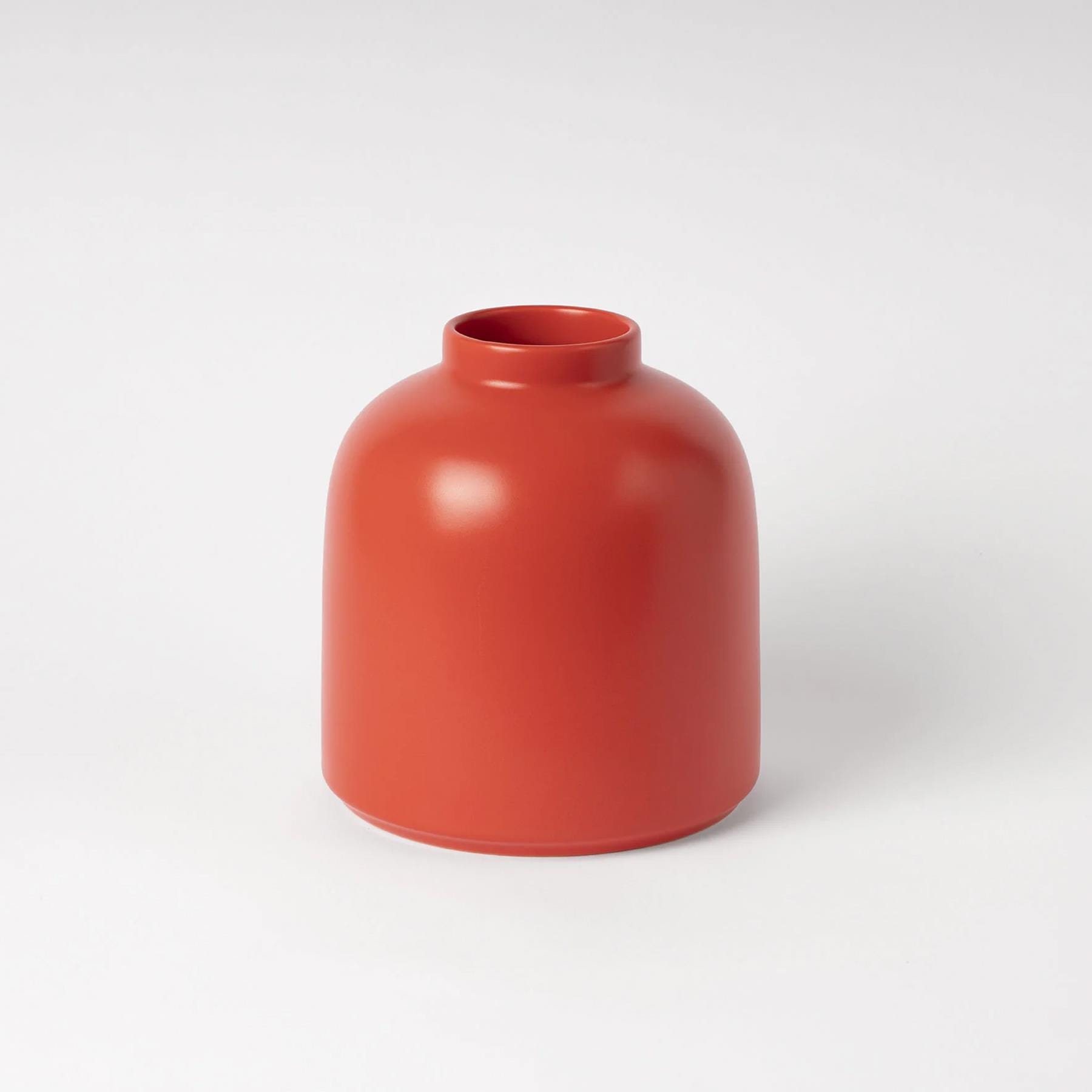 Raawii Omar Vase Strong Coral Earthenware Red