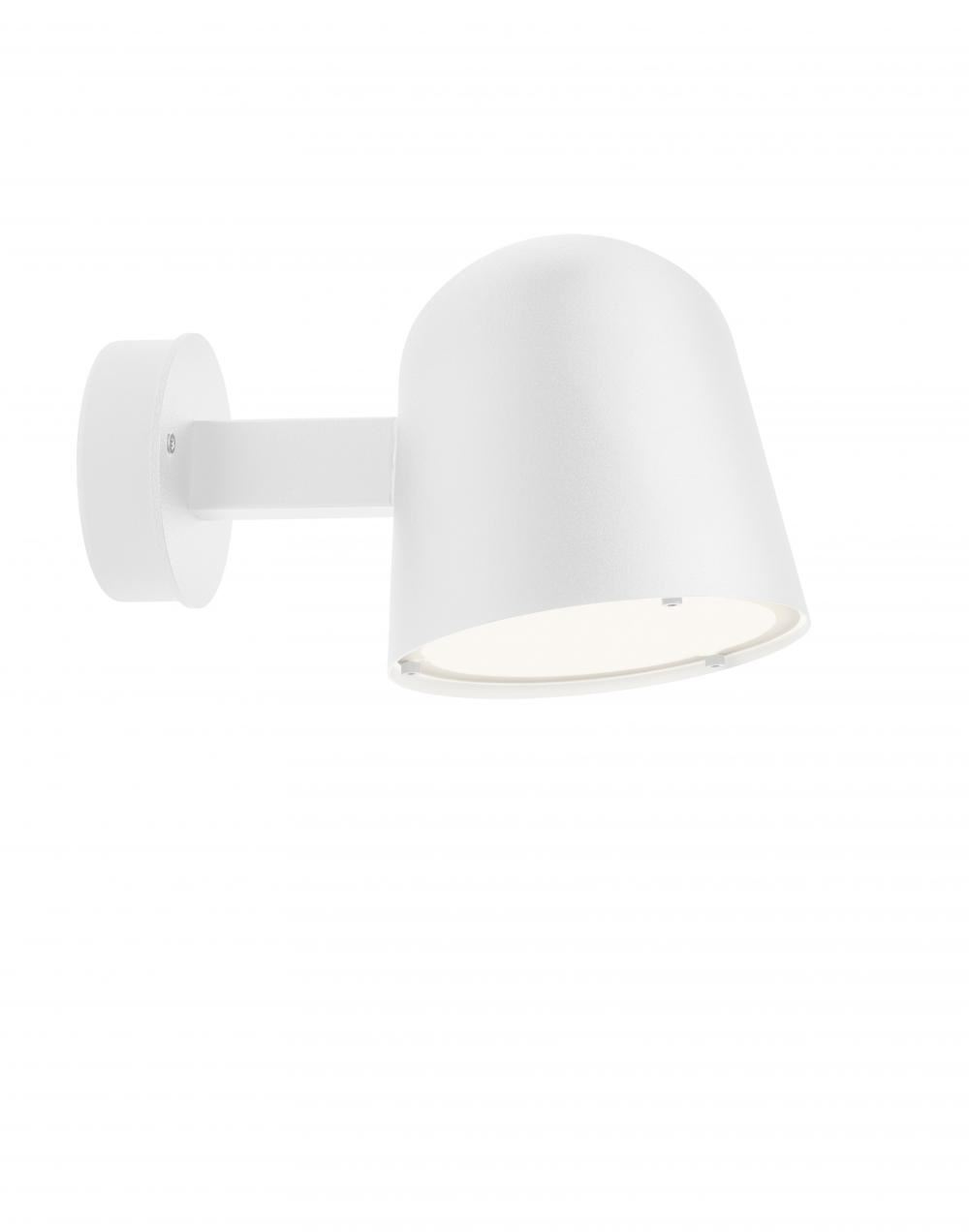 Convex Outdoor Wall Light White
