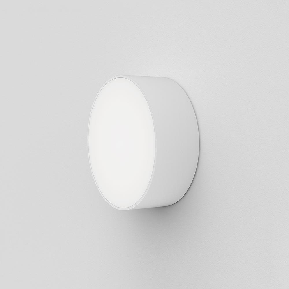 Kea Wall Ceiling Light Small Round White