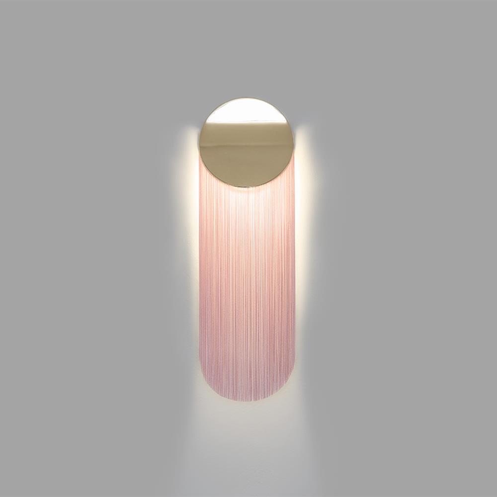 Ce Petite Wall Light Short 12k Gold Tender Pink