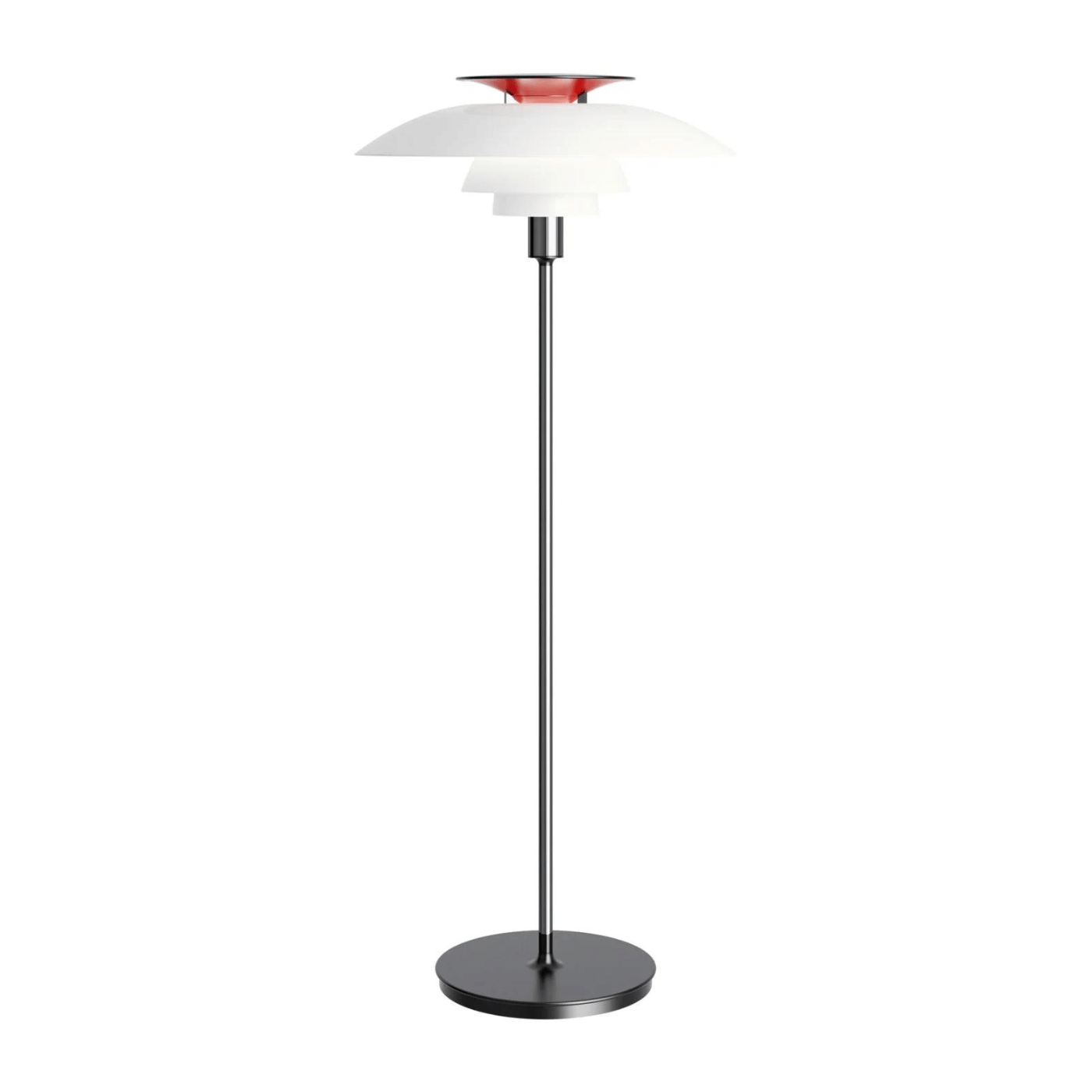 Louis Poulsen Ph80 Floor Lamp Chrome Onoff Floor Lighting Chrome Designer Floor Lamp