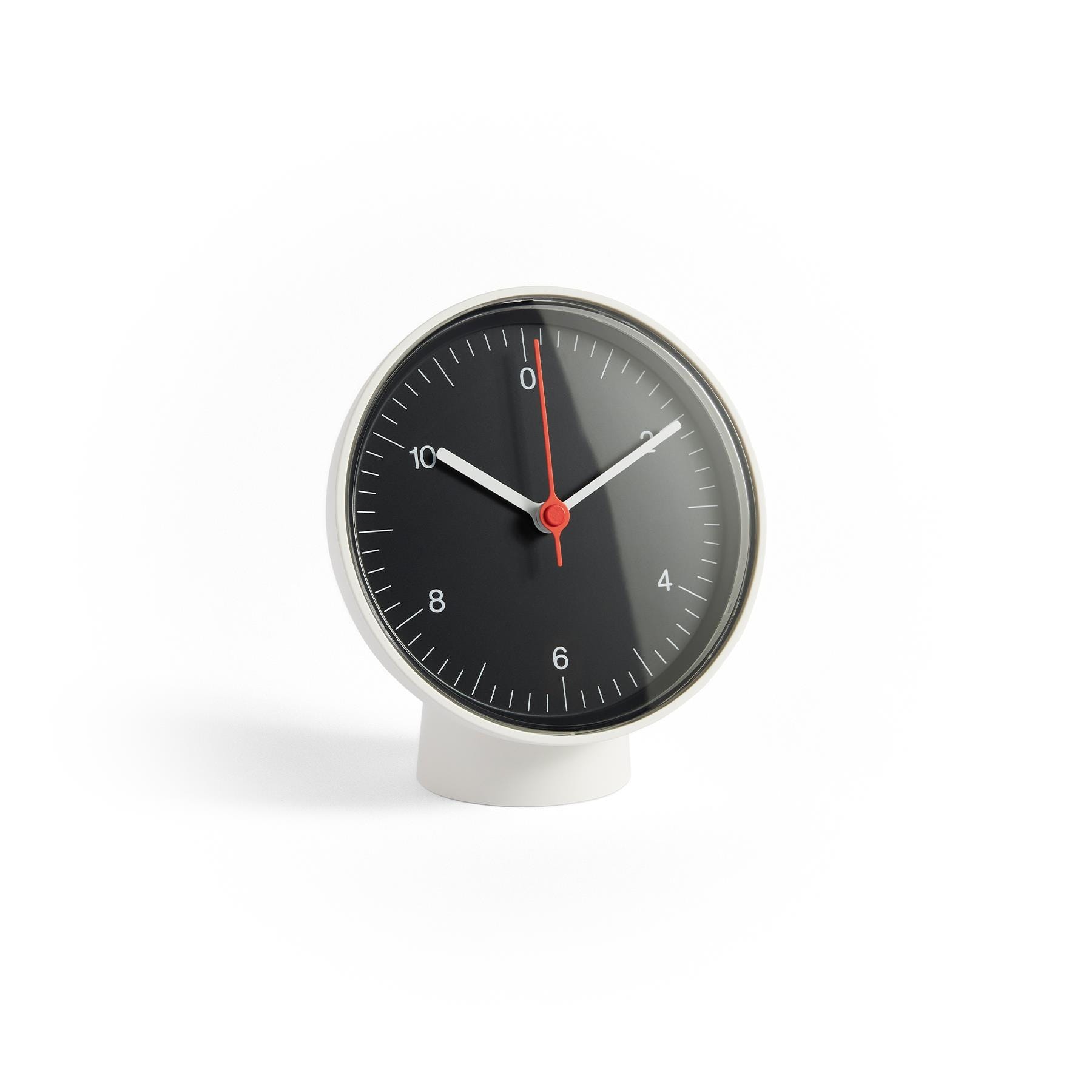 Hay Table Clock Black Aluminium And Acrylic