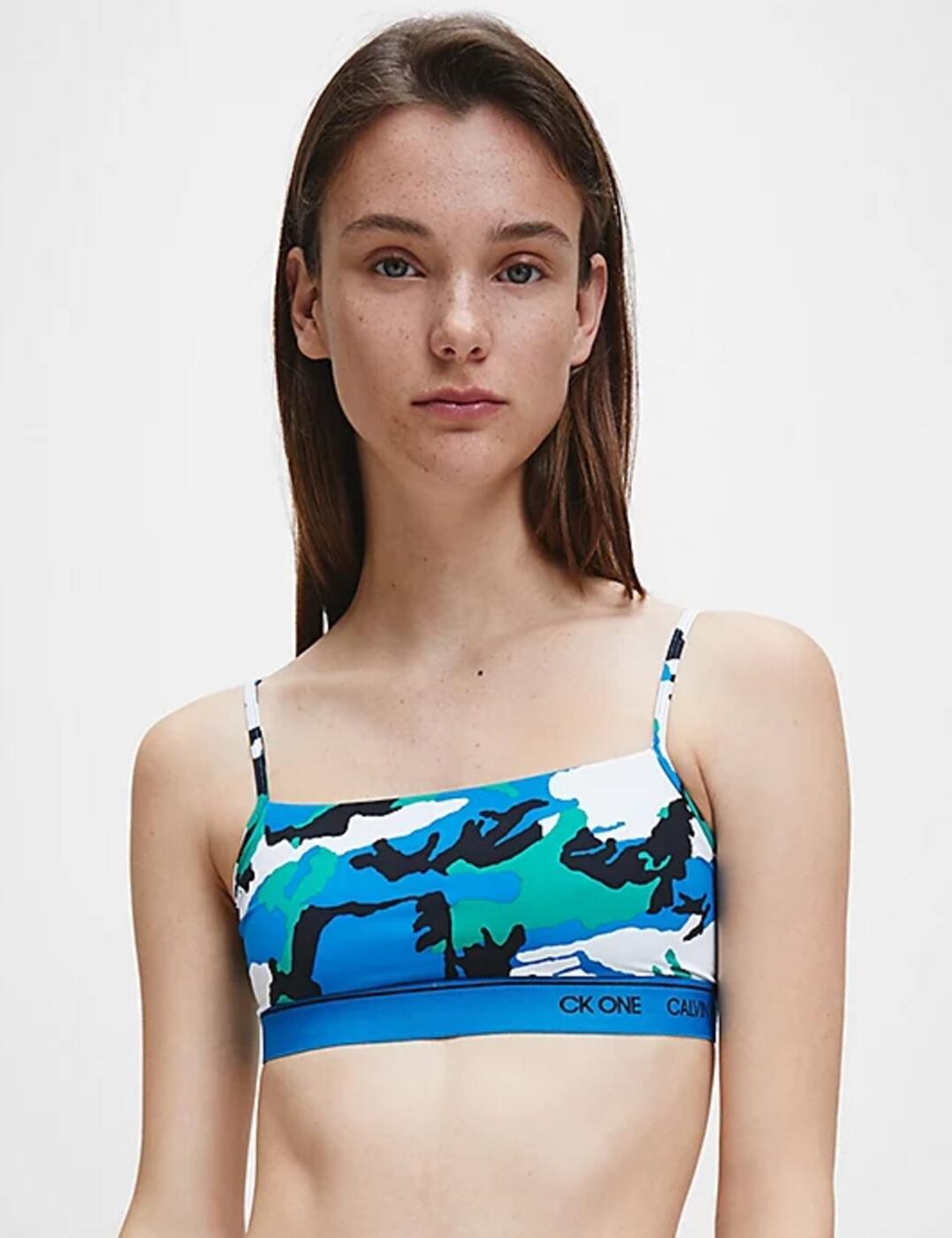 A timeless design made for comfort, this bralette from the CK One collection at Calvin Klein is a matchless piece you can't say no to. Crafted from microfibre jersey with ultimate comfort in mind, this bralette features no cups, lining or padding for a smooth and natural look and feel. But, you'll still feel supported and secure with the wide elastic waistband and non-adjustable shoulder straps.  Classic and comfortable design Microfibre Jersey No cups, unlined No padding Wide elastic waistband Non-adjustable shoulder straps Composition: 80% Nylon &pipe; 20% Elastane Listed in UK sizes  48158-87616-1159183 000QF5737E Bralette
