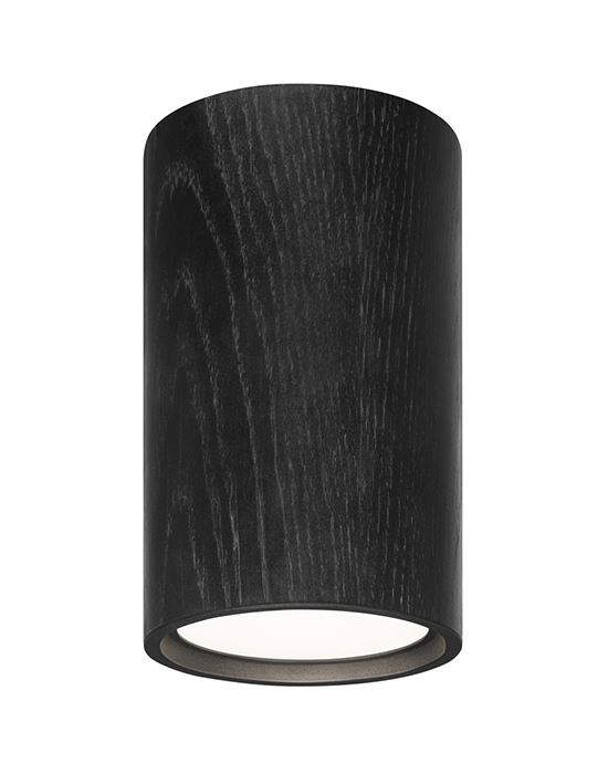 Wood Ceiling Light Black Oak Dimmable