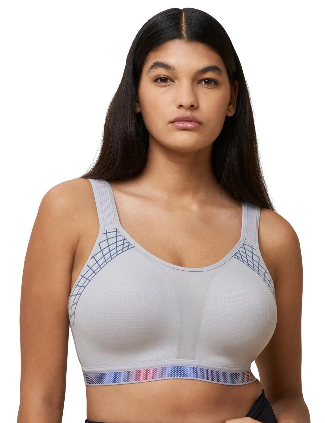Be the best you with this sports bra from Triumph's Triaction Cardio Cloud collection. Designed to withstand the toughest of workouts this piece is crafted with comfortable wire-free, lightly padded cups that still provide an extremely supportive fit with 68%^ bounce control. The wide shoulder straps are cushioned and adjustable for a customisable fit whilst the hook and eye closure on the rear ensure a snug, secure feel. The high scoop neckline adds another layer of coverage for further support during your next gym session.  Sports bra Wirefree Lightly padded spacer cups Minimiser bra Bounge control Wide, cushioned shoulder straps Scoop neckline Hook and eye closure Adjustable, convertible straps Country of origin: Indonesia Composition: 52% Polyester &pipe; 32% Polyamide &pipe; 16% Elastane Listed in UK sizes  59349-104023-1362549 10210629 Sports Bra